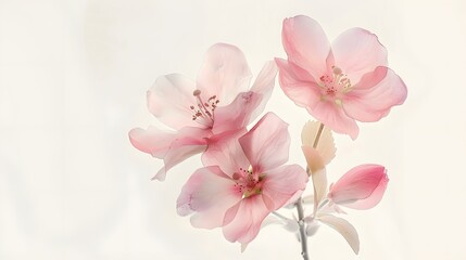 Delicate Pink Flowers Blossom