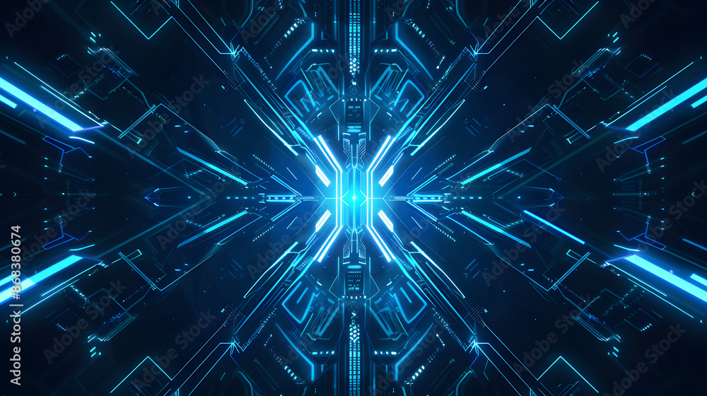 Poster abstract geometrical cyber tech metaverse digital web 3 horizontal dark banner design template blank
