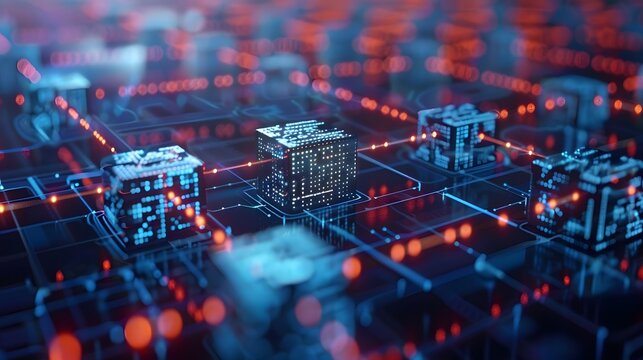 Digital Network of Connected Cubes