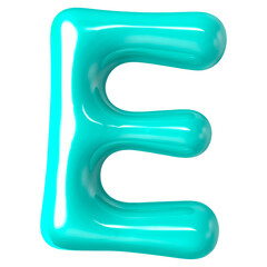 Font E 3D Render