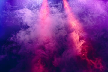 Vivid Smoke Clouds with Pink and Purple Hues