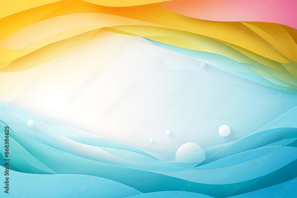 Poster Abstract Colorful Background With Geometric Shapes And White Space For Business Presentation