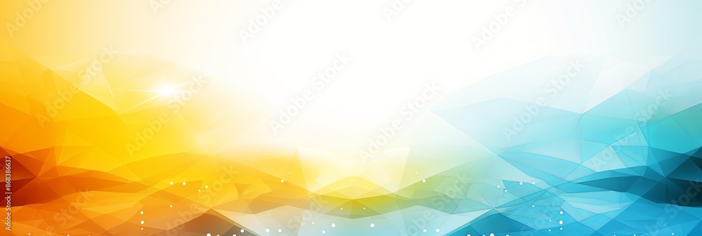 Leinwandbilder abstract gradient background with geometric shapes for business presentations