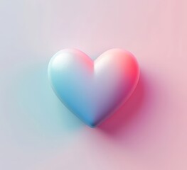 Vibrant Heart Graphic with Pastel Colors