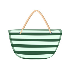 Doodle bag cute women handbags on summer beach cute illustration season that can be used for sticker, scrapbook, icon, decorative, e.t.c with aesthetic green color