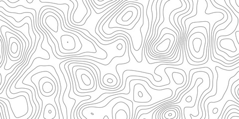 Topographic map background geographic line map with elevation assignments. Modern design with White background with topographic wavy pattern design.paper texture Imitation of a geographical map shades