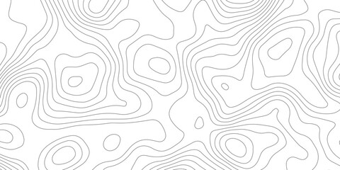 Topographic map background geographic line map with elevation assignments. Modern design with White background with topographic wavy pattern design.paper texture Imitation of a geographical map shades