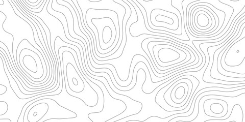 Topographic map background geographic line map with elevation assignments. Modern design with White background with topographic wavy pattern design.paper texture Imitation of a geographical map shades