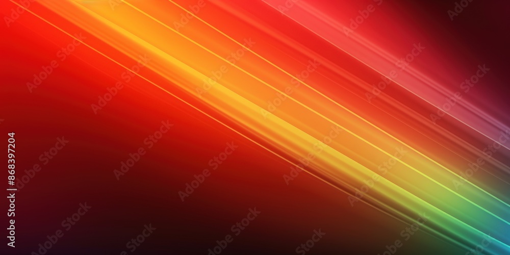 Poster abstract diagonal lines in a rainbow of colors