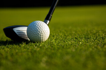 Sport and lifestyle, golf player playing in a golf club