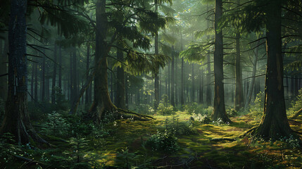 Obraz premium forest, tree in the forest