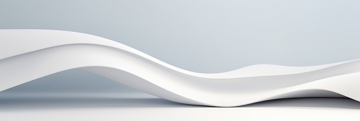 Obraz premium Abstract White Wavy Background
