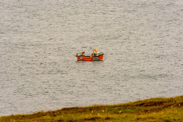 Fisher boat on the Ocean