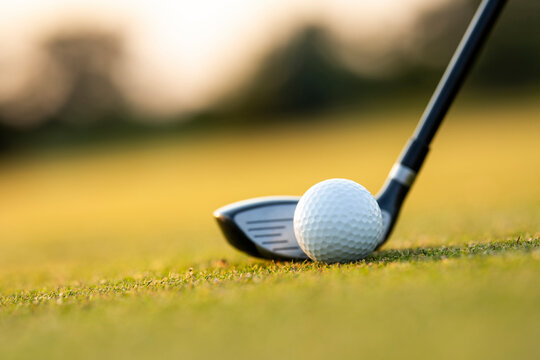 Sport and lifestyle, golf player playing in a golf club