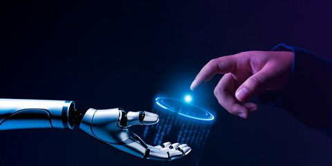 virtual screen showing login results and actions on an AI system, accessing information through an intelligent system with fingerprint scanning for secure authentication