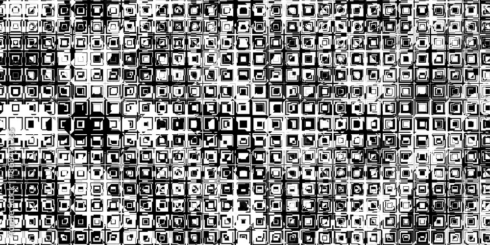 Poster abstract modern minimal deformed noisy black and white monochrome geometry polygon rectangle pattern