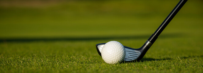 Sport and lifestyle, golf player playing in a golf club