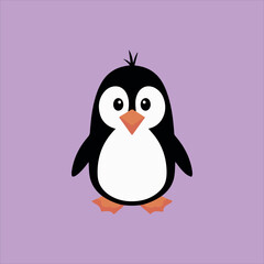 penguin with a background