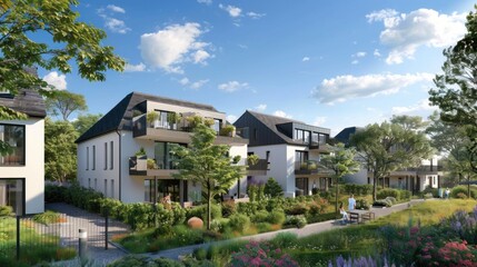 Projet d'architecte d'une belle r&Atilde;&copy;sidence moderne dans un environnement vert et naturel 