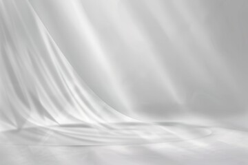 Fototapeta premium white background for product presentation with beautiful lights and shadows