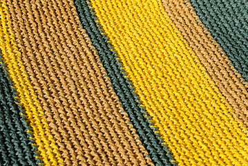 Raffia. Eco-friendly handmade material.Raffia crochet texture.