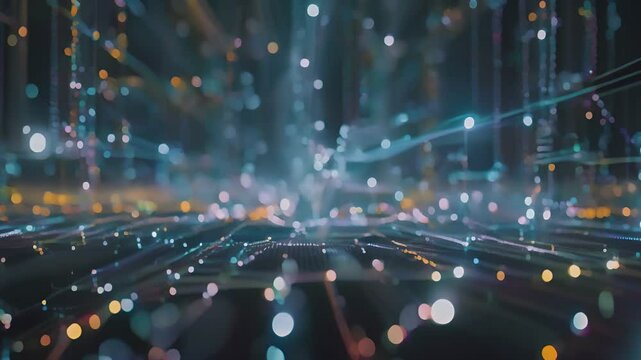 Big data connection technology, can be used for display or montage your products, technology, businessman, digital, business, innovative, computer, tech, networking