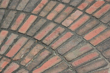 red brick pavement