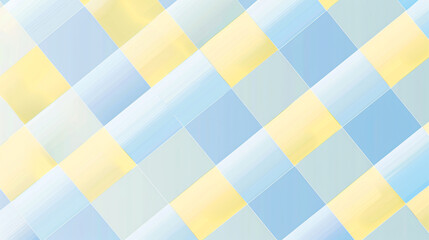 Cute pastel blue and yellow checkered pattern background vector presentation design, simple flat illustration ,highly detailed illustrations



