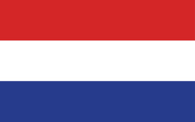 Obraz premium Netherlands national official flag symbol, banner vector illustration.