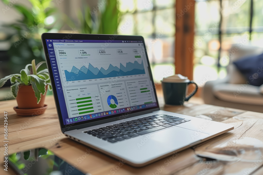 Aufkleber screenshots of interactive quizzes or stock market graphs showing progress and success