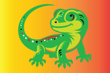 lizard vector art design illustration