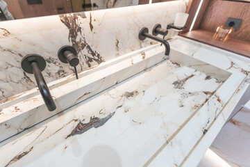 Modern Bathroom Interior in a Luxury Flat Hotel