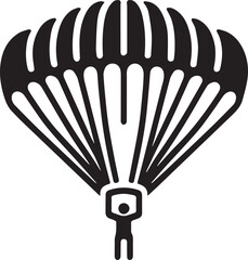 Parachute Paragliding Design Vector