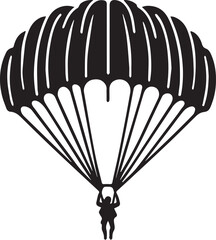 Parachute Paragliding Design Vector