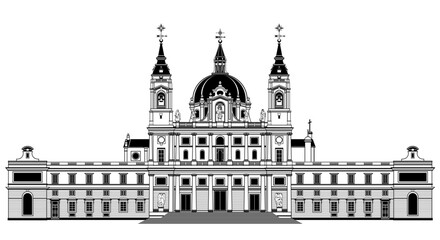 Cathedral Almudena in Madrid