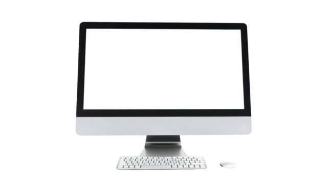 Monitor screen keyboard on transparent background