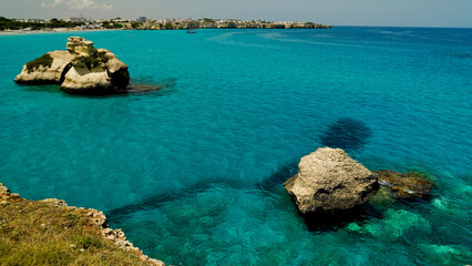Torre dell'Orso, scoglio delle due Sorelle,Salento,Lecce,Puglia,Italia