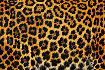 Leopard fur background. Detail skin of leopard