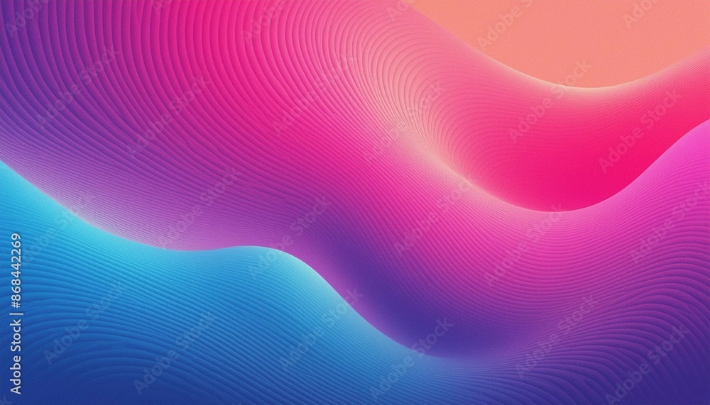 Poster pink magenta blue purple abstract color gradient background grainy texture effect web banner header 