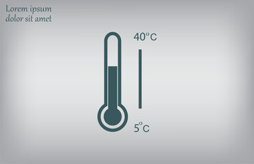 Vector illustration, gray background.