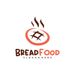 Bread Food logo vector template, Creative Bread logo design concepts