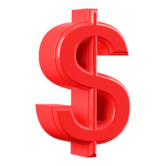 Dollar Sign 3D Render