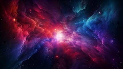 Exploding star. Universe expanding, nebulae stardust. Supernova background wallpaper