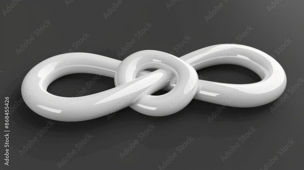 Poster design a shape that resembles a tangled knot, with loops and crossings that defy untangling.