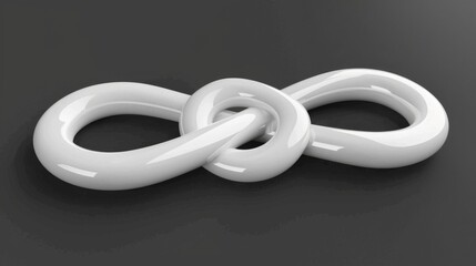 Design a shape that resembles a tangled knot, with loops and crossings that defy untangling.