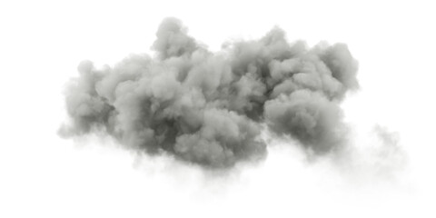 Rain mass cloudy formations on transparent backgrounds 3d illustrations png