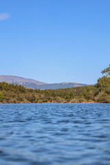 lake and mountains