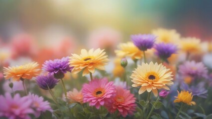 Radiant Floral Symphony: A Vibrant Tapestry of Blossoms