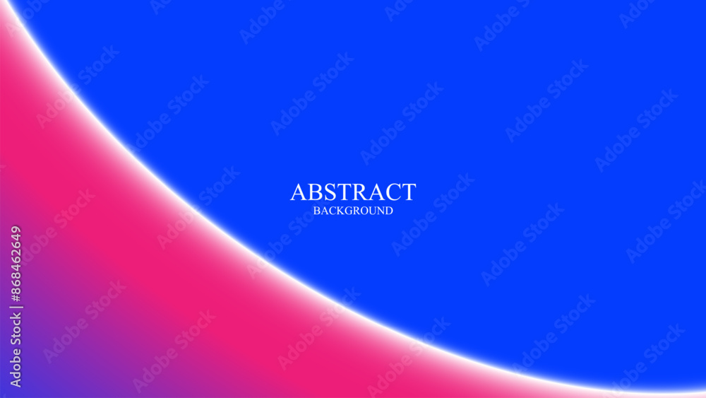 Poster abstract background space blue with purple and pink curve patterns