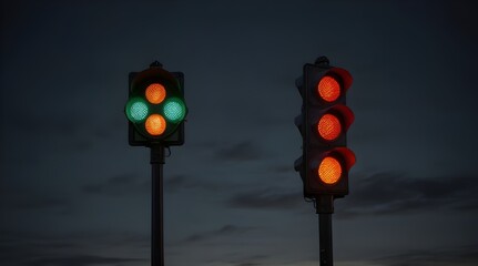 Three traffic lights.generative.ai